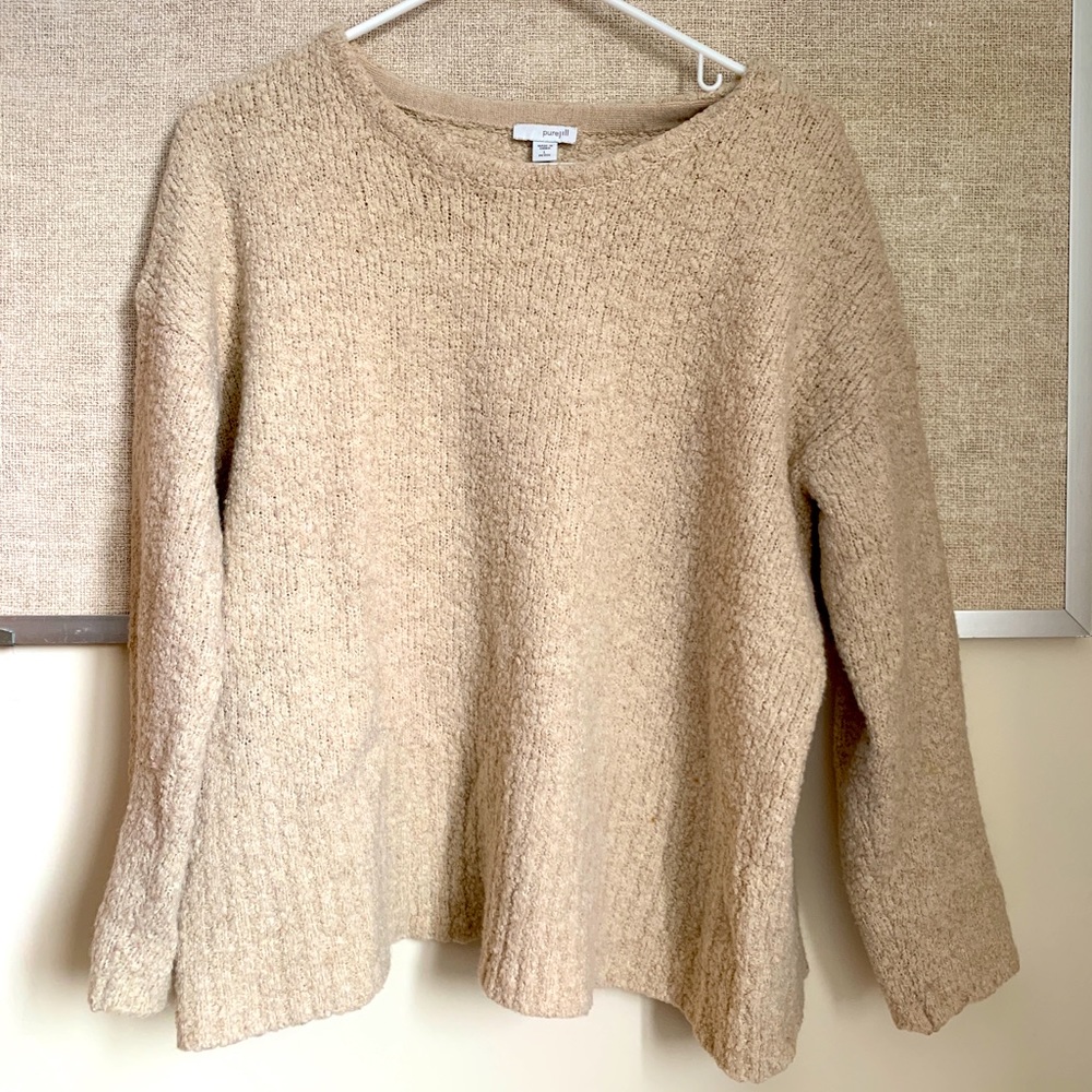 J Jill cream crewneck sweater